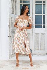 Find Me At Brunch Midi Dress White