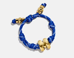 Knotty Initial Custom Bracelet - Cobalt Single Letter