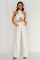 That XX Crop Top White
