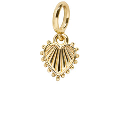 Heart Cluster Charm - Gold