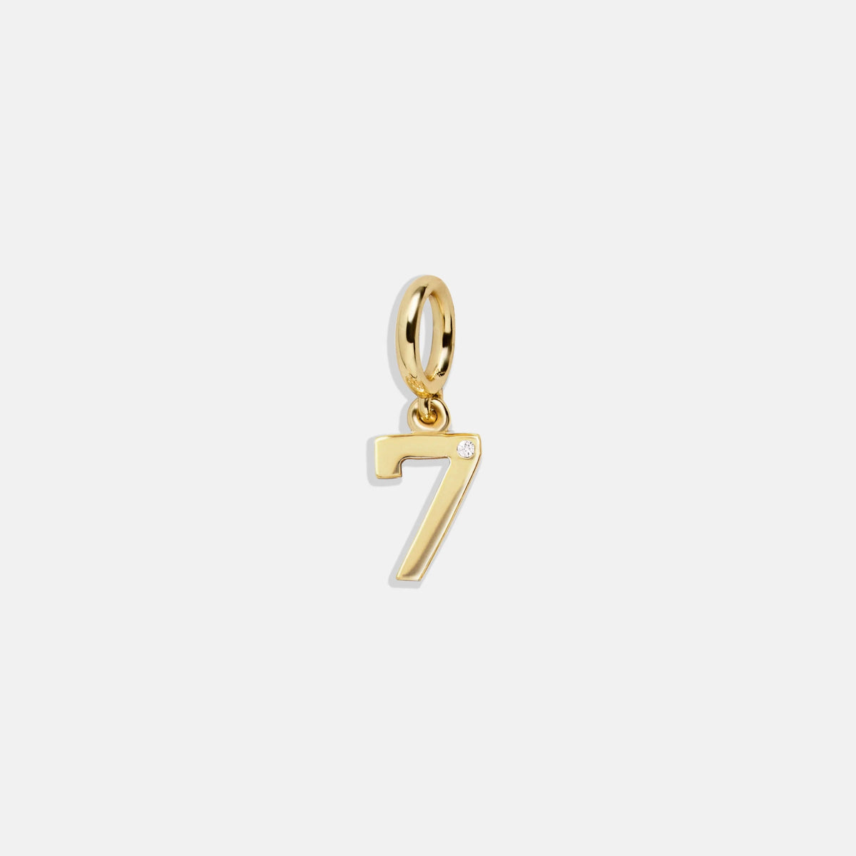 Gold Number Cluster Charm - 7