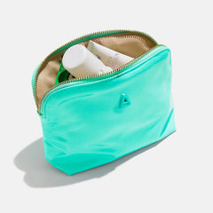 Initial Zipper Pouch - Turquoise