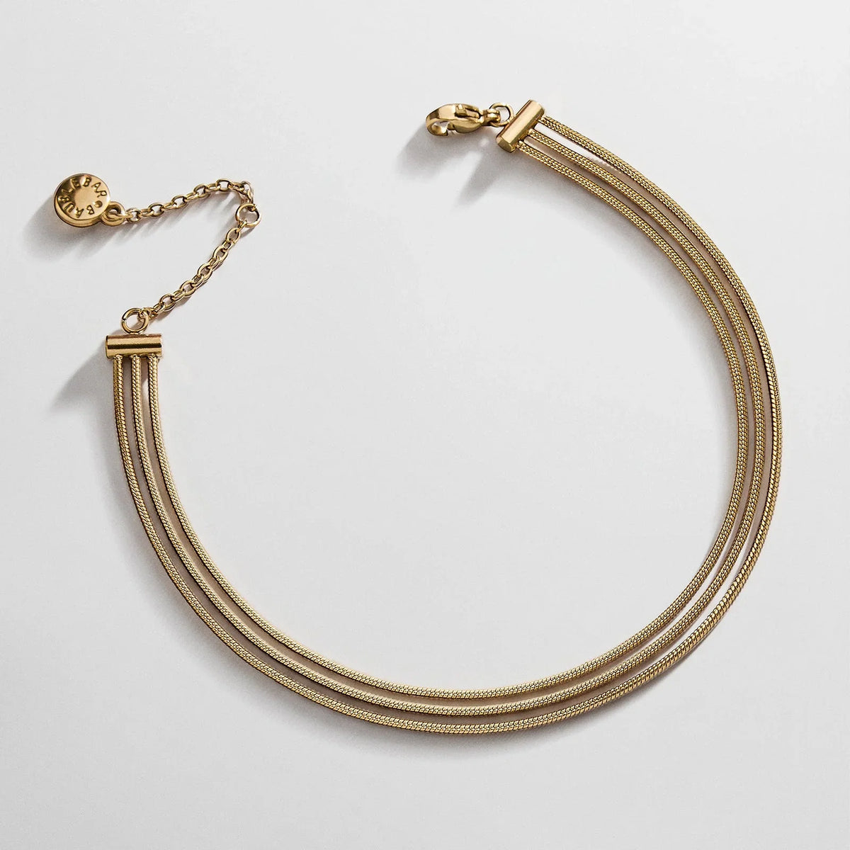 Gemma Waterproof Layered Anklet - Gold