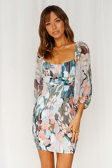 Colourful And Calm Dress Blue