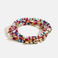 Indya Evil Eye Layered Bracelet Set - Multi