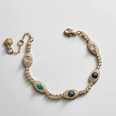 Iris Evil Eye Tennis Bracelet - Iris Evil Eye