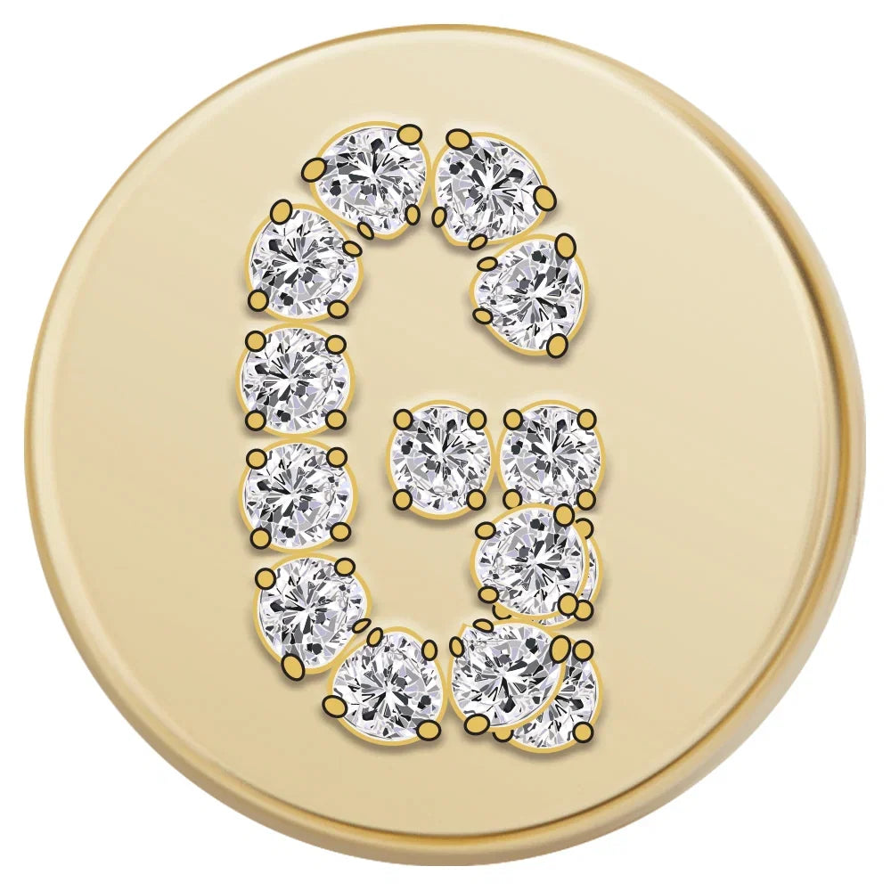 Gold Letter Bead - G
