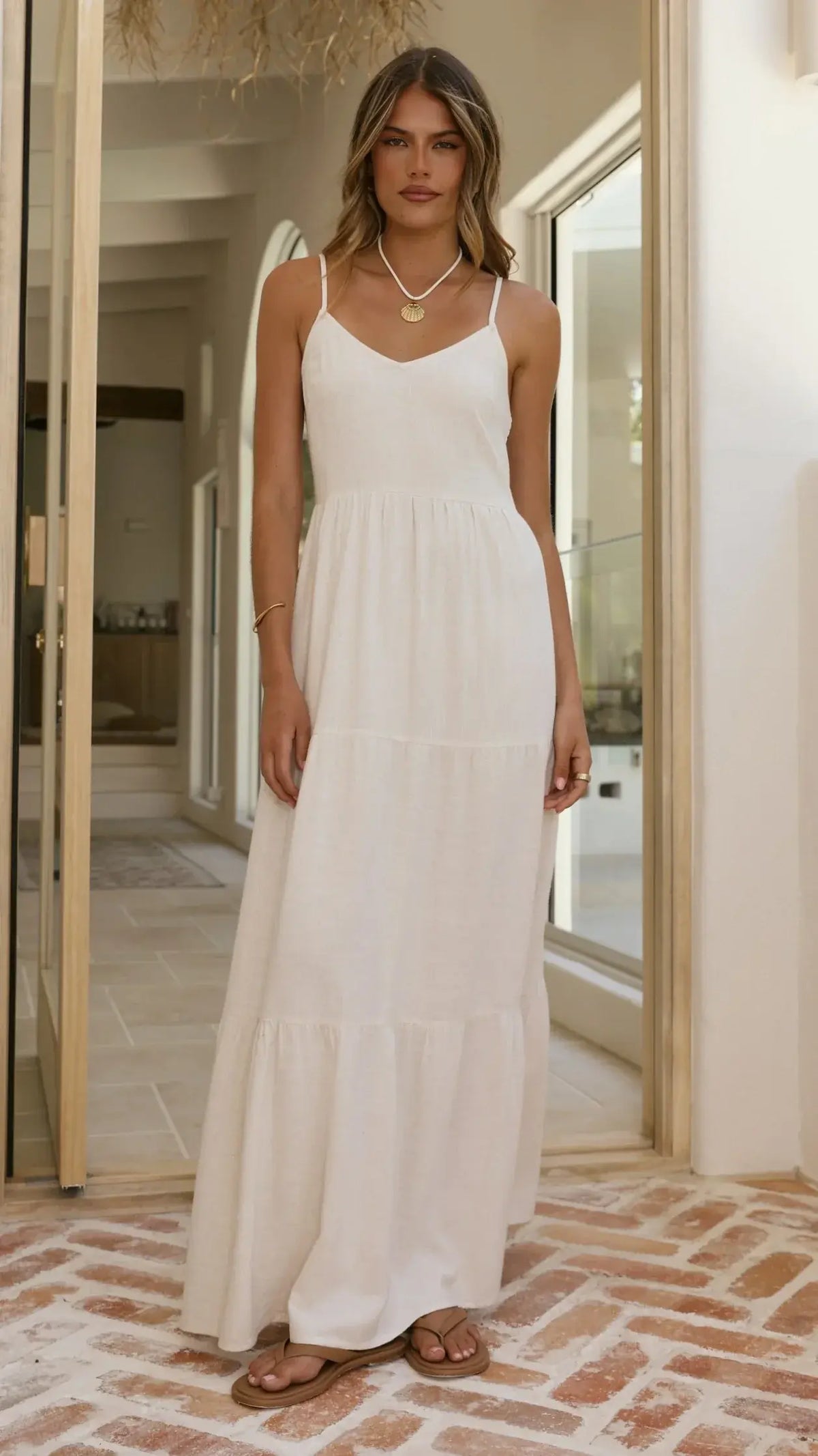 Shelley Maxi Dress - Natural