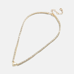 Heart Tennis Necklace - Heart