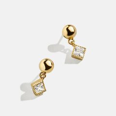 Jada 18K Gold Kids' Earrings - Gold/Pavé