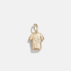 Jersey Custom Cluster Charm - White