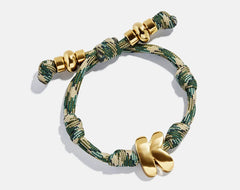 Knotty Initial Custom Bracelet - Camo Single Letter