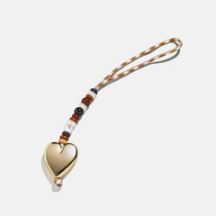 Free Spirit Bag Charm - Gold/Brown
