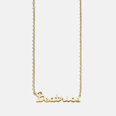 Kids’ Custom Nameplate Necklace - Cursive
