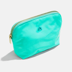 Initial Zipper Pouch - Turquoise