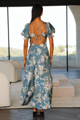 Key To My Heart Maxi Dress Blue